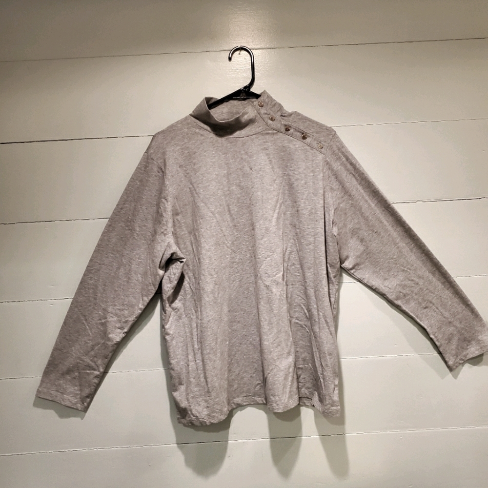 Anne Klein Sport 2X Long Sleeve Top